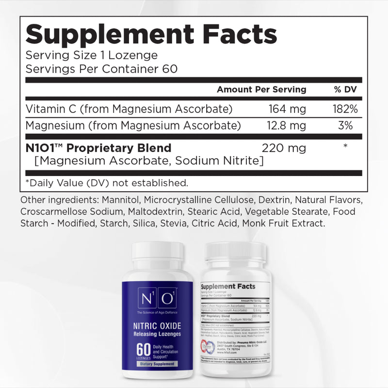 N1o1 Nitric Oxide Lozenges (COMING SOON)